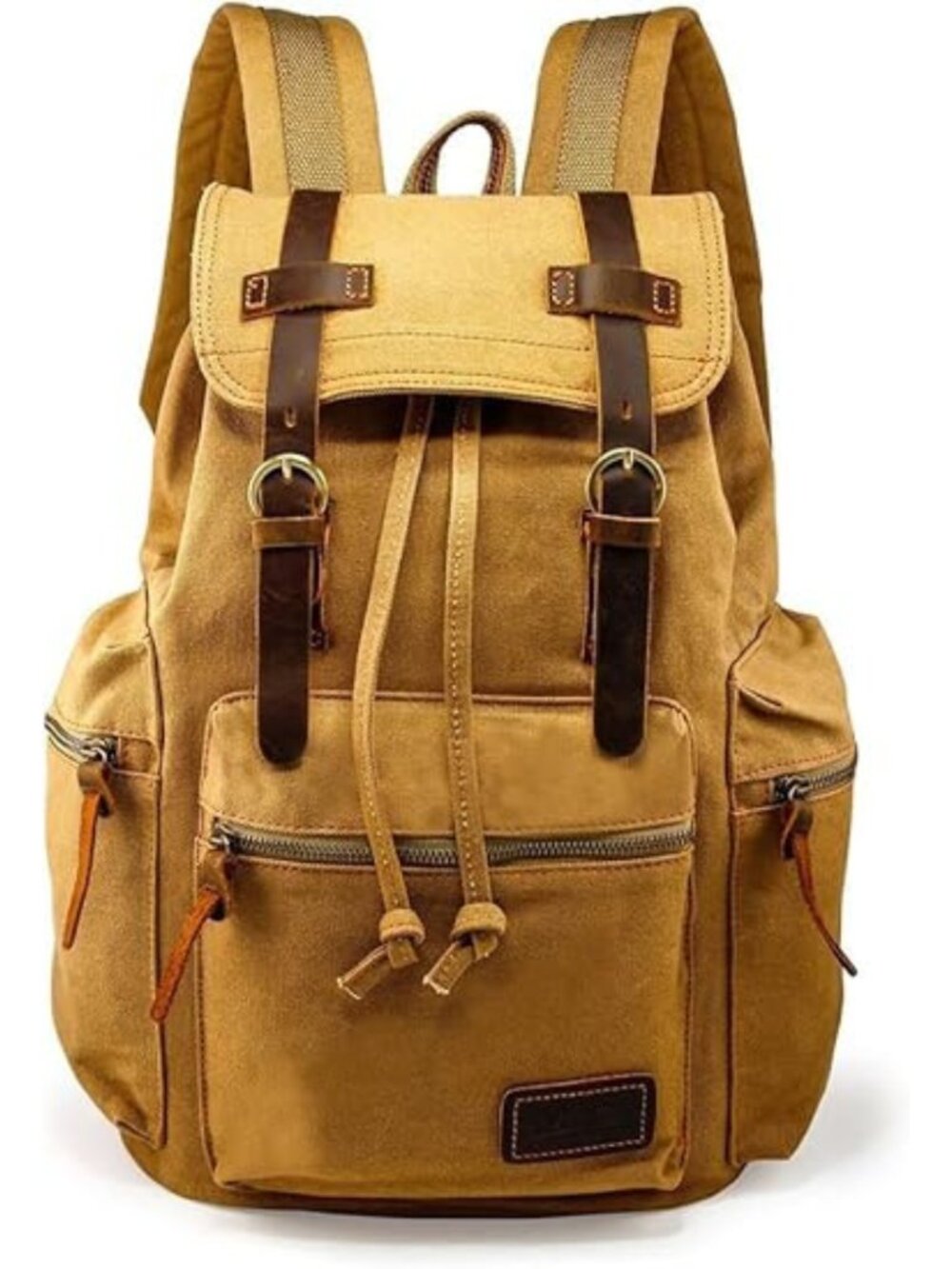New Vintage Canvas Backpack – Casual Daypack for Men & Women, 15inch Laptop Bag